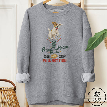 Jack Russell Family Business Sweatshirt Graphite Heather Taco-Dog