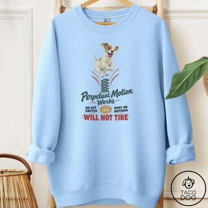 Jack Russell Family Business Sweatshirt Light Blue Taco-Dog