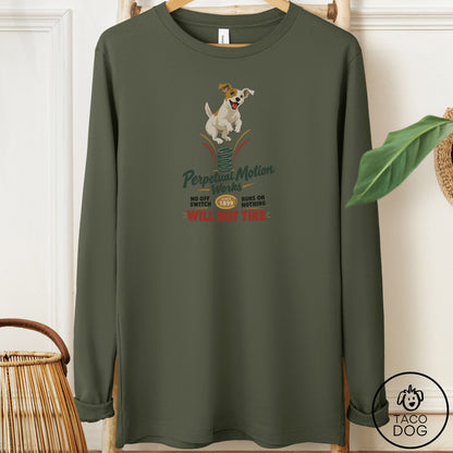 Jack Russell Family Business Long Sleeve Tee Military Green Taco-Dog