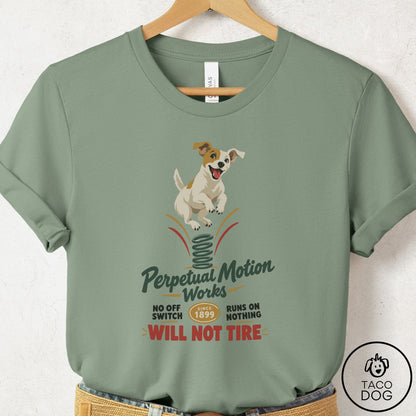 Jack Russell Family Business T-Shirt Sage Taco-Dog