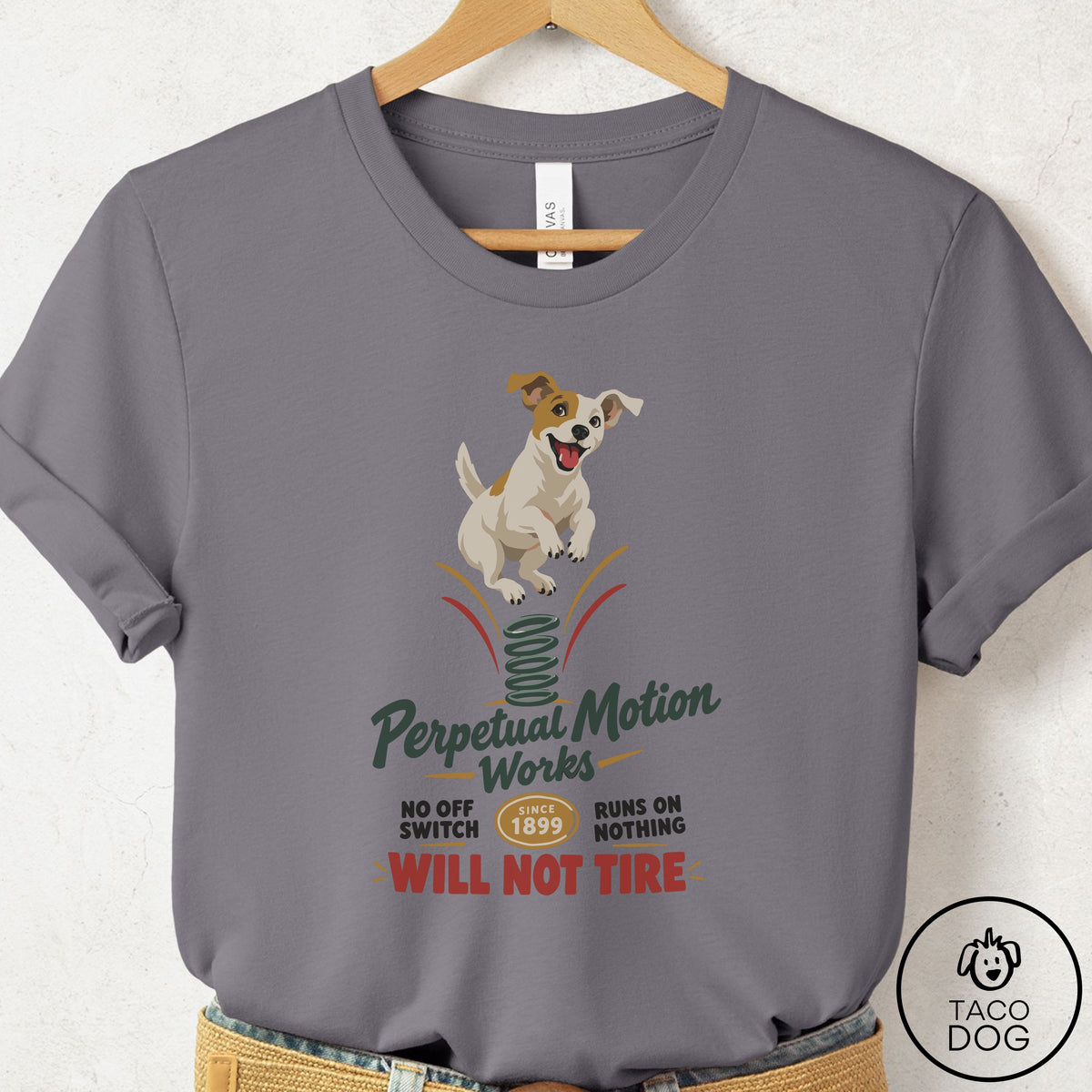 Jack Russell Family Business T-Shirt Storm Taco-Dog
