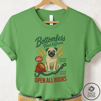 Pug Family Business T-Shirt Leaf Taco-Dog