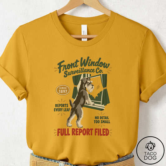 Schnauzer Family Business T-Shirt Mustard Taco-Dog
