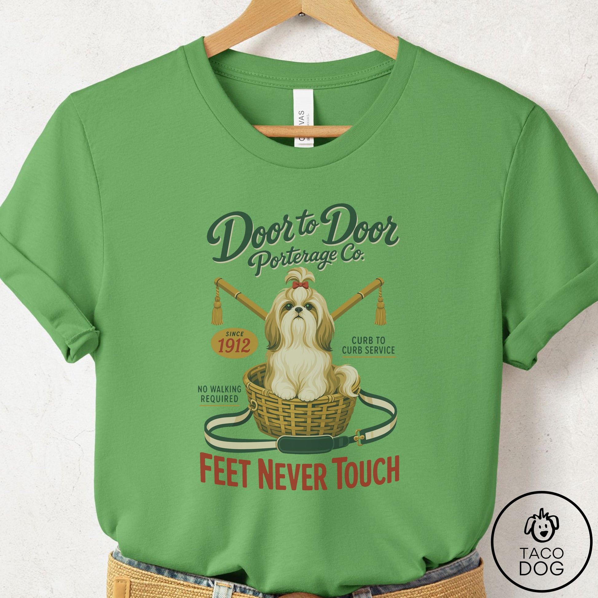 Shih Tzu Family Business T-Shirt Leaf Taco-Dog