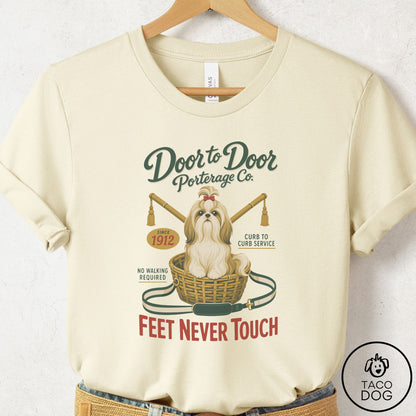 Shih Tzu Family Business T-Shirt Natural Taco-Dog