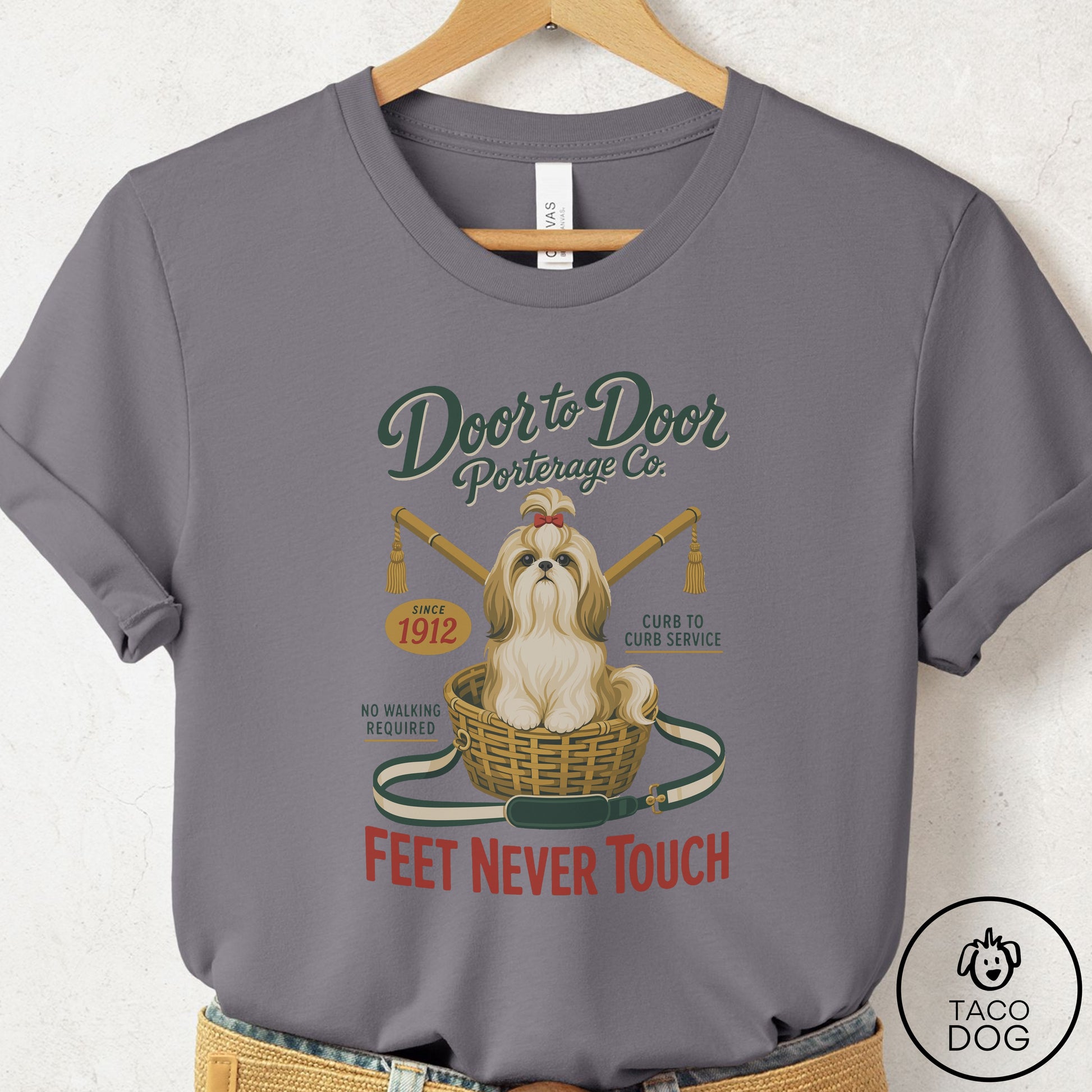 Shih Tzu Family Business T-Shirt Storm Taco-Dog