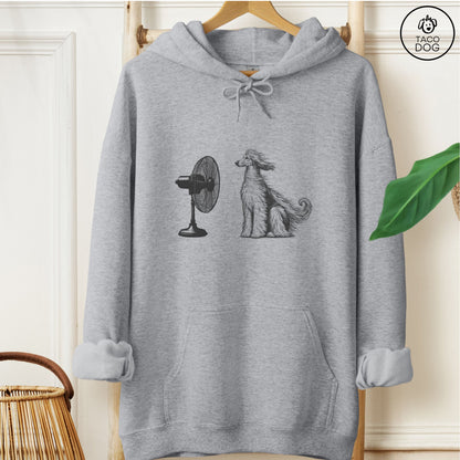 Afghan Hound Fan Hoodie Graphite Heather Taco-Dog