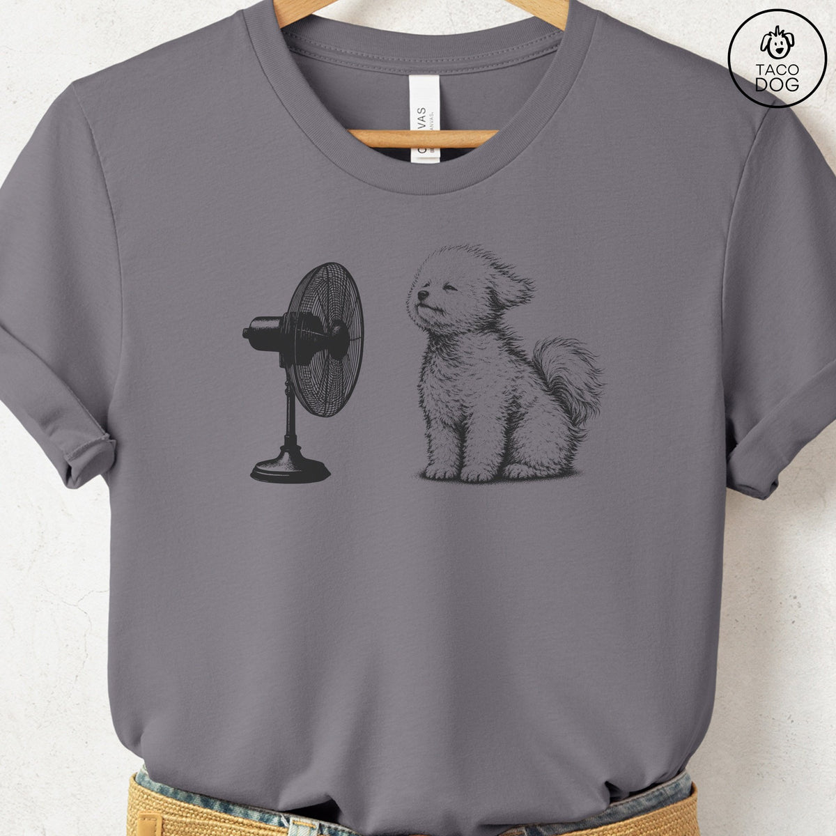 Bichon Frise Fan T-Shirt Storm Taco-Dog
