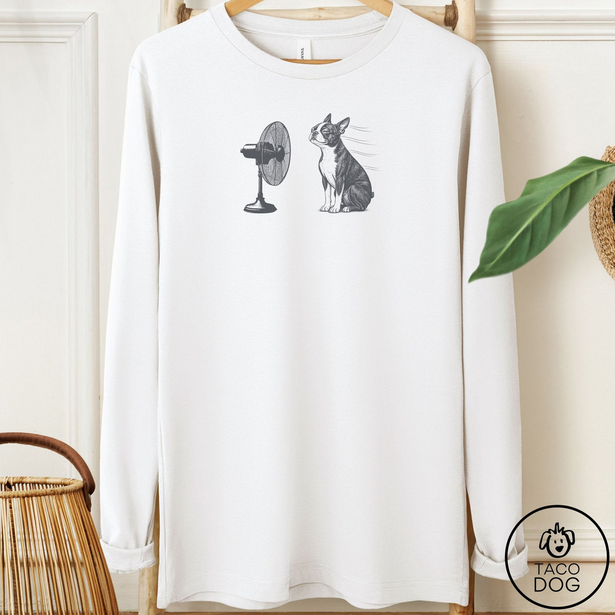 Boston Terrier Fan Long Sleeve Tee