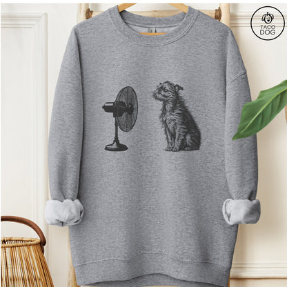 Brussels Griffon Fan Sweatshirt Graphite Heather Taco-Dog