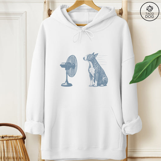 Bull Terrier Fan Hoodie White Taco-Dog