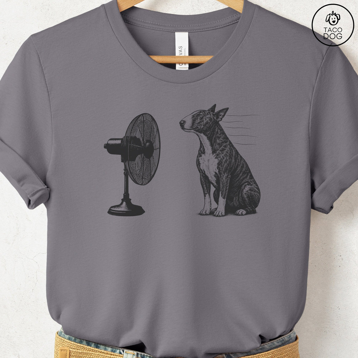 Bull Terrier Fan T-Shirt Storm Taco-Dog