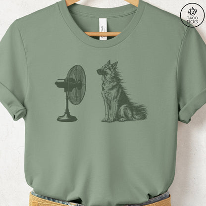 German Shepherd Fan T-Shirt Sage Taco-Dog