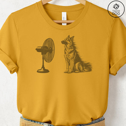 German Shepherd Fan T-Shirt Mustard Taco-Dog