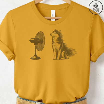 Husky Fan T-Shirt Mustard Taco-Dog