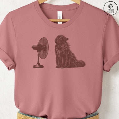 Newfoundland Fan T-Shirt Heather Mauve Taco-Dog
