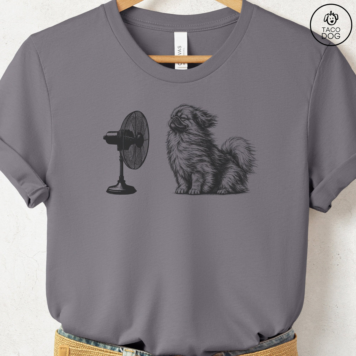 Pekingese Fan T-Shirt Storm Taco-Dog