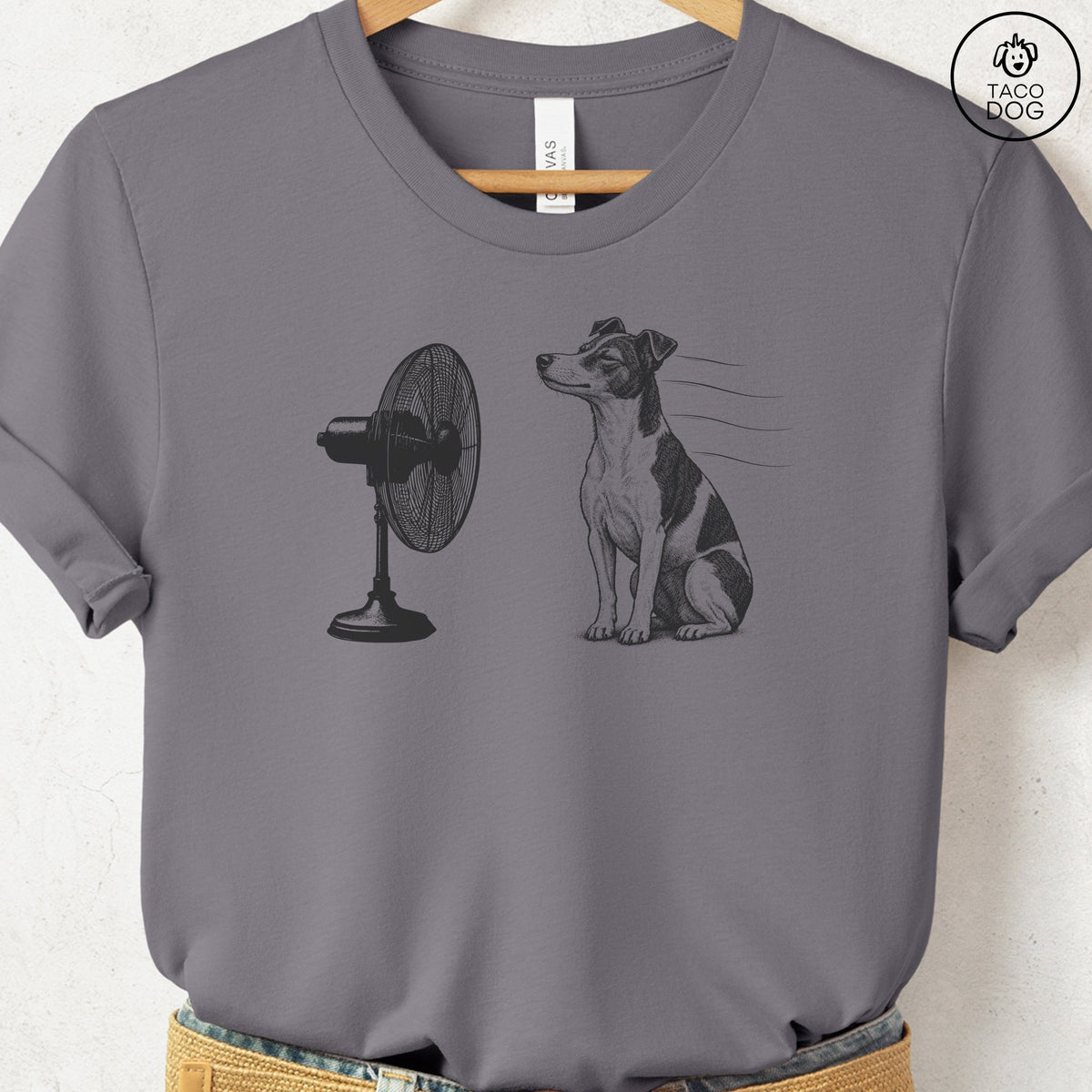 Rat Terrier Fan T-Shirt Storm Taco-Dog