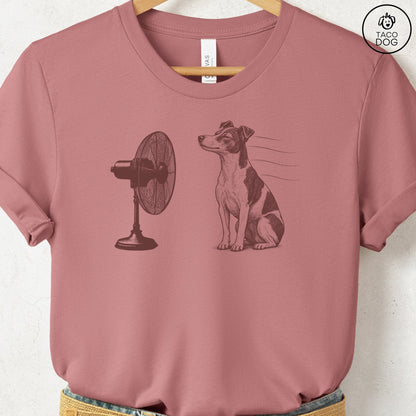Rat Terrier Fan T-Shirt Heather Mauve Taco-Dog