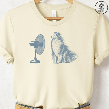 Rough Collie Fan T-Shirt Natural Taco-Dog