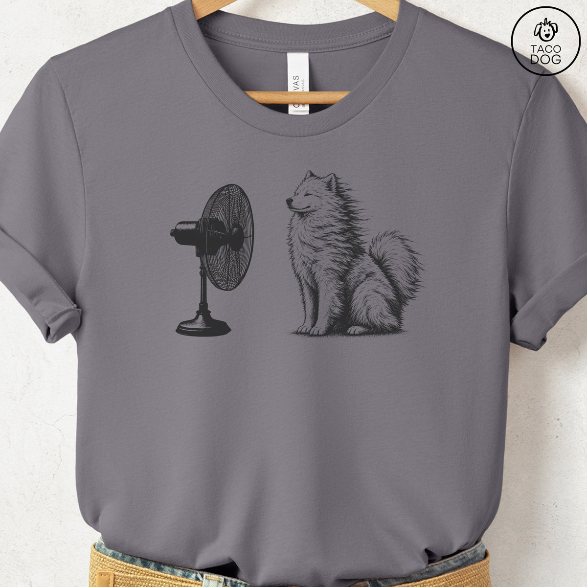 Samoyed Fan T-Shirt Storm Taco-Dog