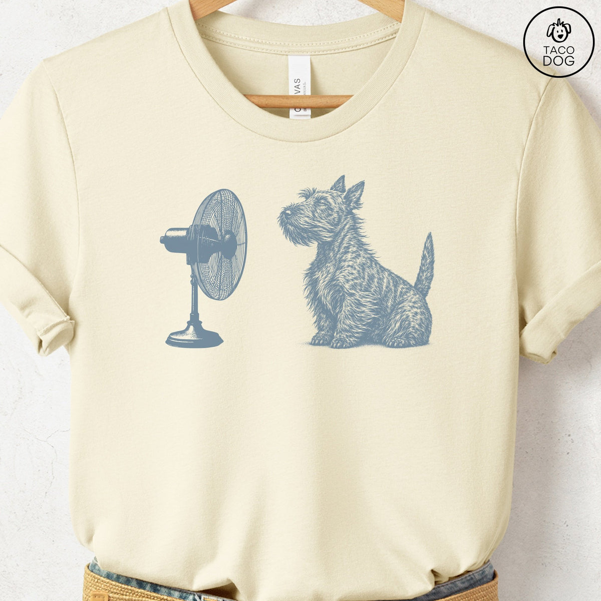 Scottie Fan T-Shirt Natural Taco-Dog