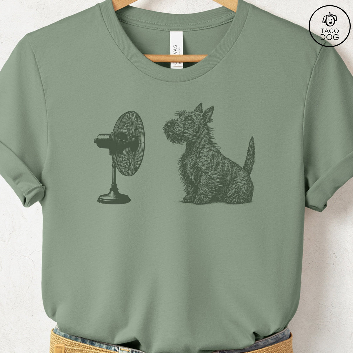 Scottie Fan T-Shirt Sage Taco-Dog
