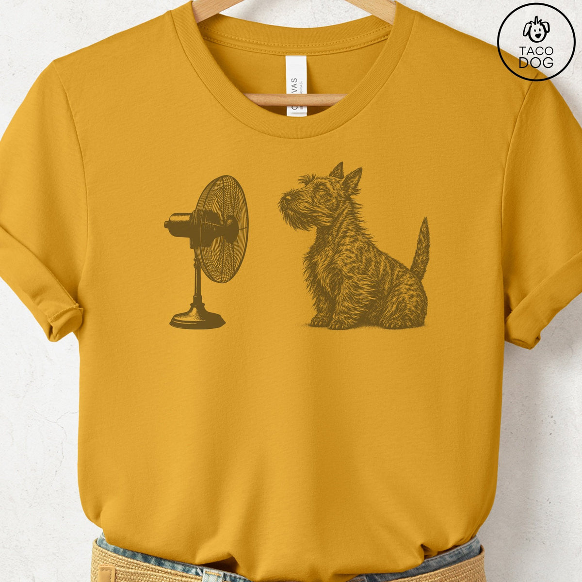 Scottie Fan T-Shirt Mustard Taco-Dog