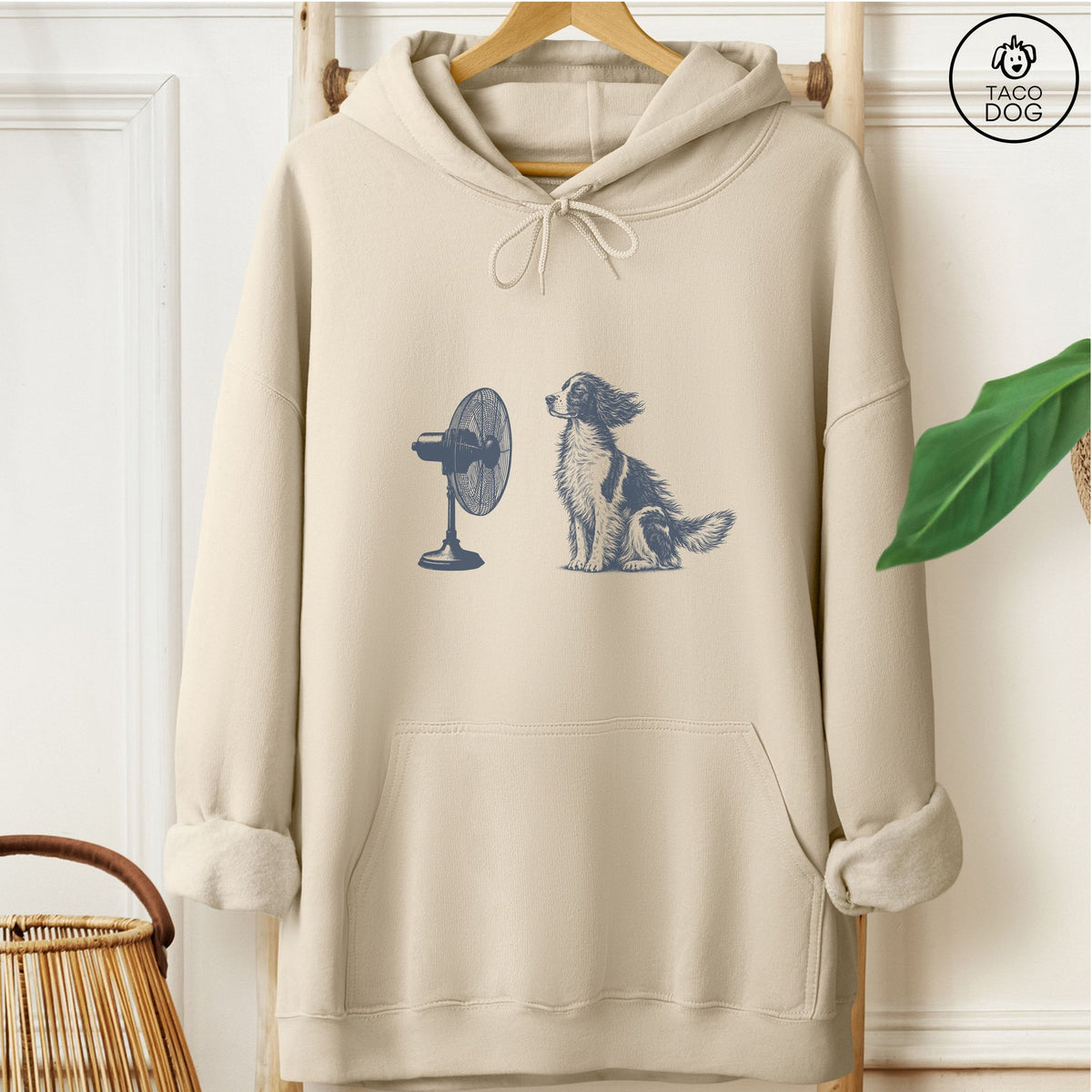 Springer Spaniel Fan Hoodie Sand Taco-Dog