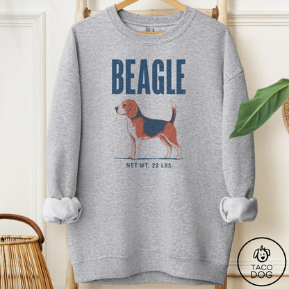 Beagle Feedsack Sweatshirt Sport Grey Taco-Dog