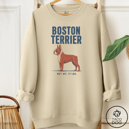 Boston Terrier Feedsack Sweatshirt Sand Taco-Dog