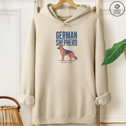 German Shepherd Feedsack Hoodie Sand Taco-Dog