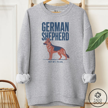 German Shepherd Feedsack Sweatshirt Sport Grey Taco-Dog
