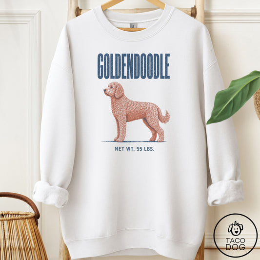 Doodle Feedsack Sweatshirt White Taco-Dog