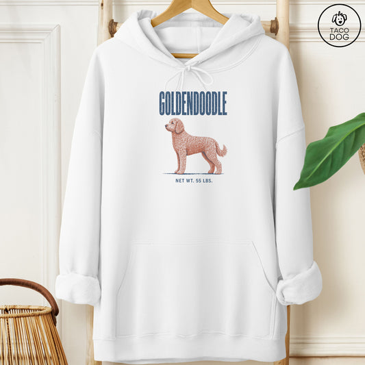 Doodle Feedsack Hoodie White Taco-Dog