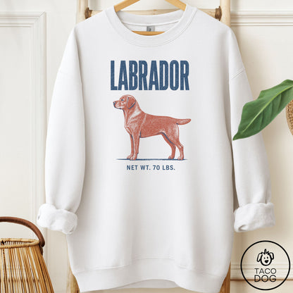 Labrador Retriever Feedsack Sweatshirt White Taco-Dog