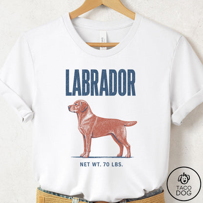 Labrador Retriever Feedsack T-Shirt White Taco-Dog