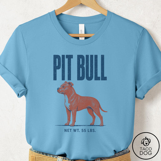 Pitbull Feedsack T-Shirt Ocean Blue Taco-Dog
