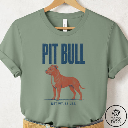 Pitbull Feedsack T-Shirt Sage Taco-Dog