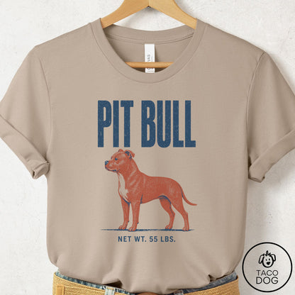 Pitbull Feedsack T-Shirt Tan Taco-Dog