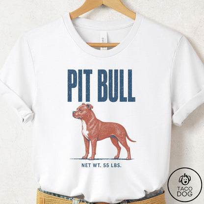 Pitbull Feedsack T-Shirt White Taco-Dog