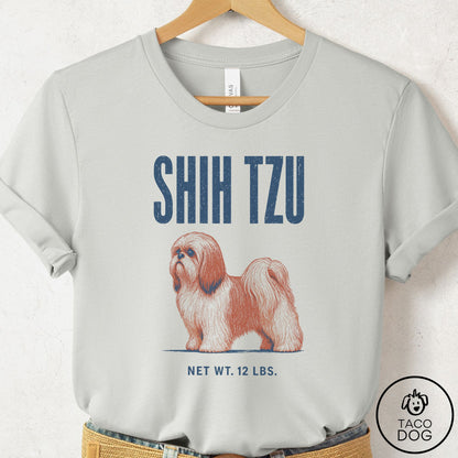 Shih Tzu Feedsack T-Shirt Silver Taco-Dog
