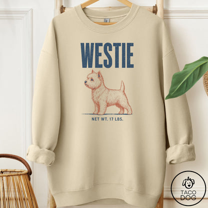 Westie Feedsack Sweatshirt Sand Taco-Dog