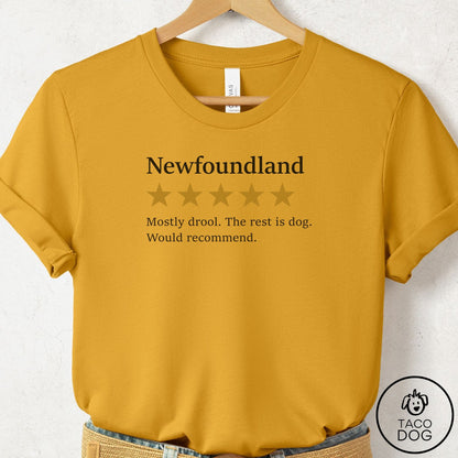 Newfoundland Five Star Review T-Shirt Mustard Taco-Dog
