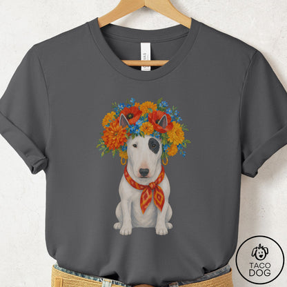 Bull Terrier Flower Crown T-Shirt
