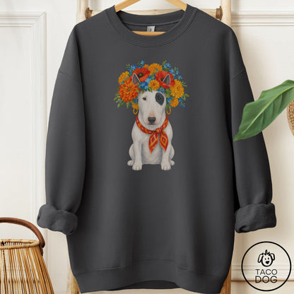Bull Terrier Flower Crown Sweatshirt