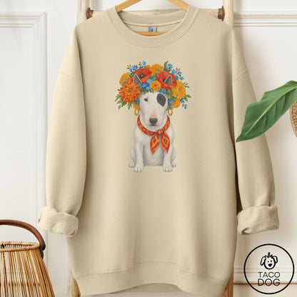 Bull Terrier Flower Crown Sweatshirt