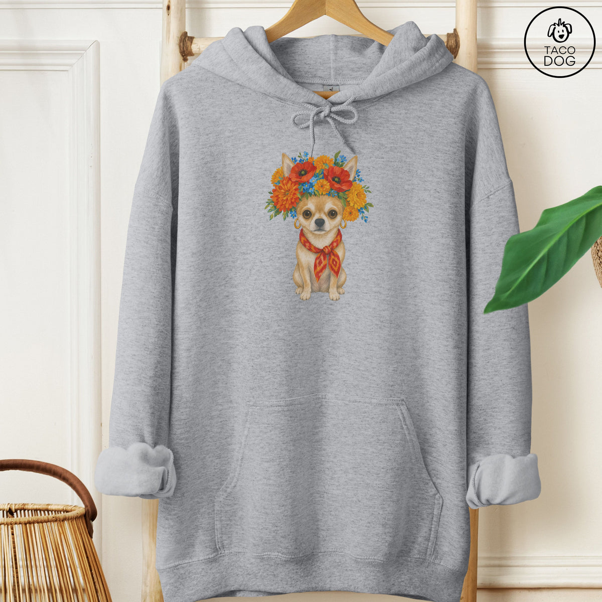 Chihuahua Flower Crown Hoodie