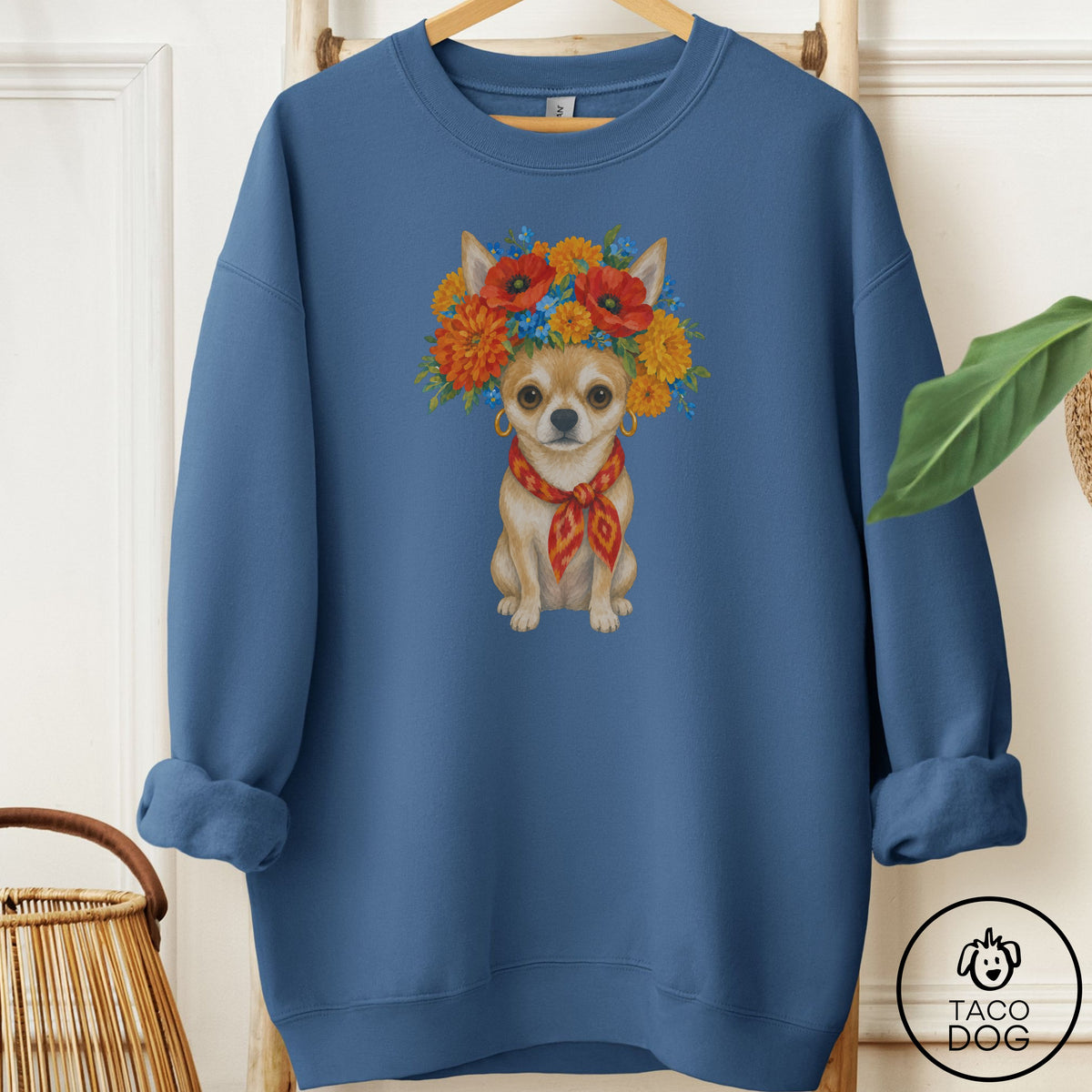 Chihuahua Flower Crown Sweatshirt