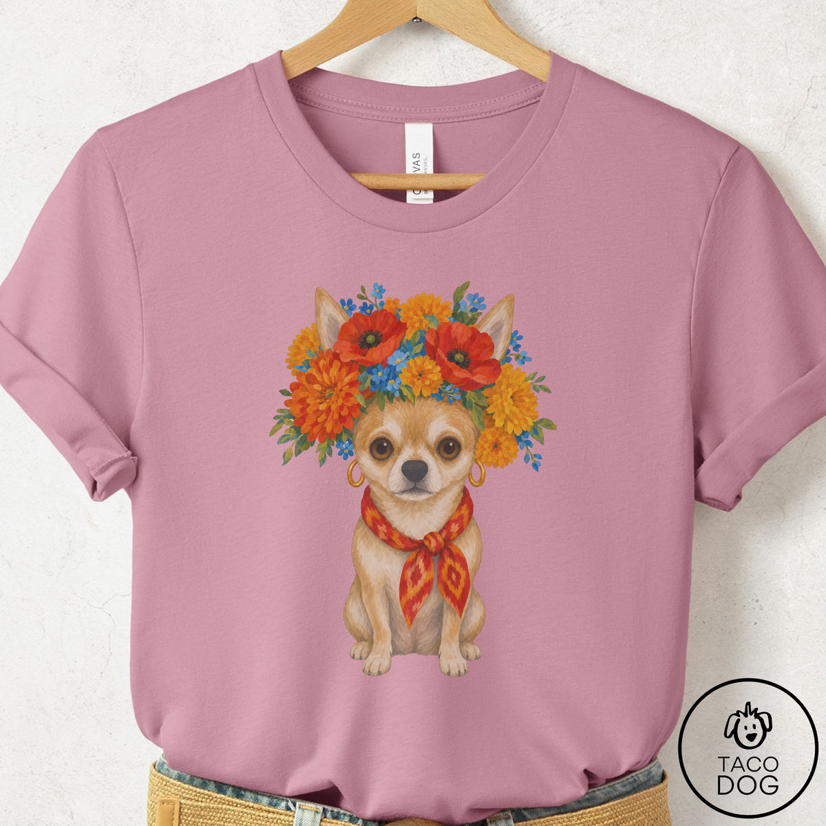 Chihuahua Flower Crown T-Shirt